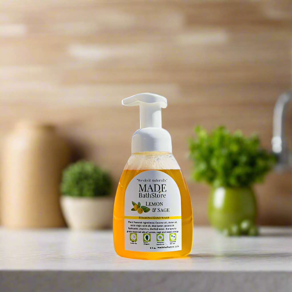 Sage & Lemon natural plant based Foaming Hand Soap