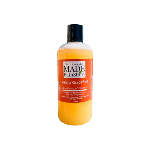 Vanilla Grapefruit Natural Plant-Based Body Wash – Energize, Hydrate and Indulge