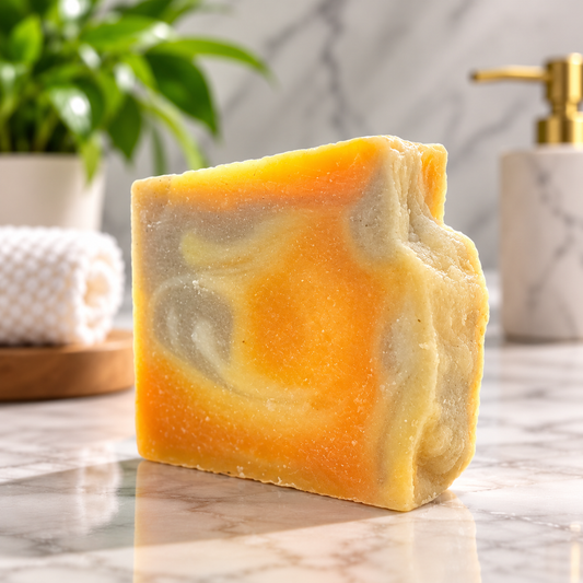 Basil & Spruce Bar Soap with Indian healing clay