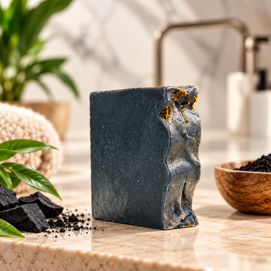 Charcoal Cleanse with Geranium Detoxing Face/Bar Soap