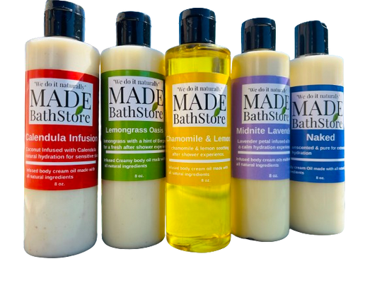 All Natural Herb Infused Creamy Body Oils